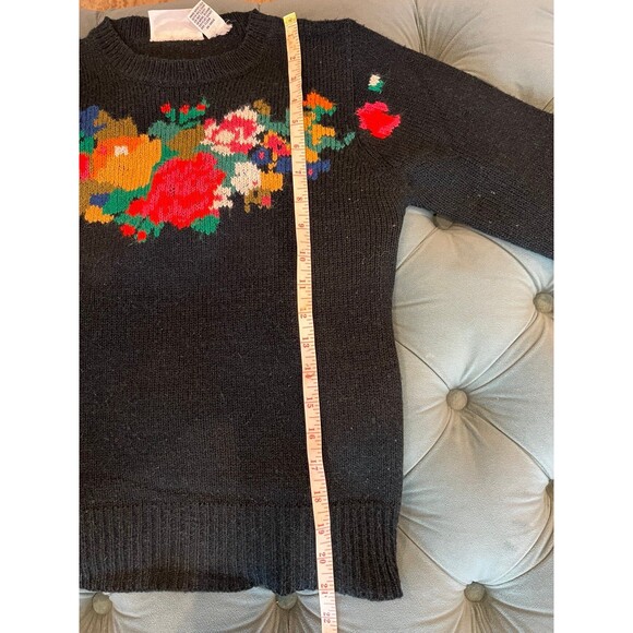 VTG Vintage HTF Bobbie Brooks Floral Knit embroidered Sweater - Picture 8 of 8